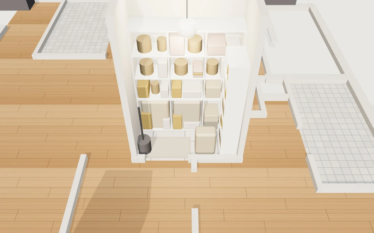 儲藏室 3D 鳥瞰