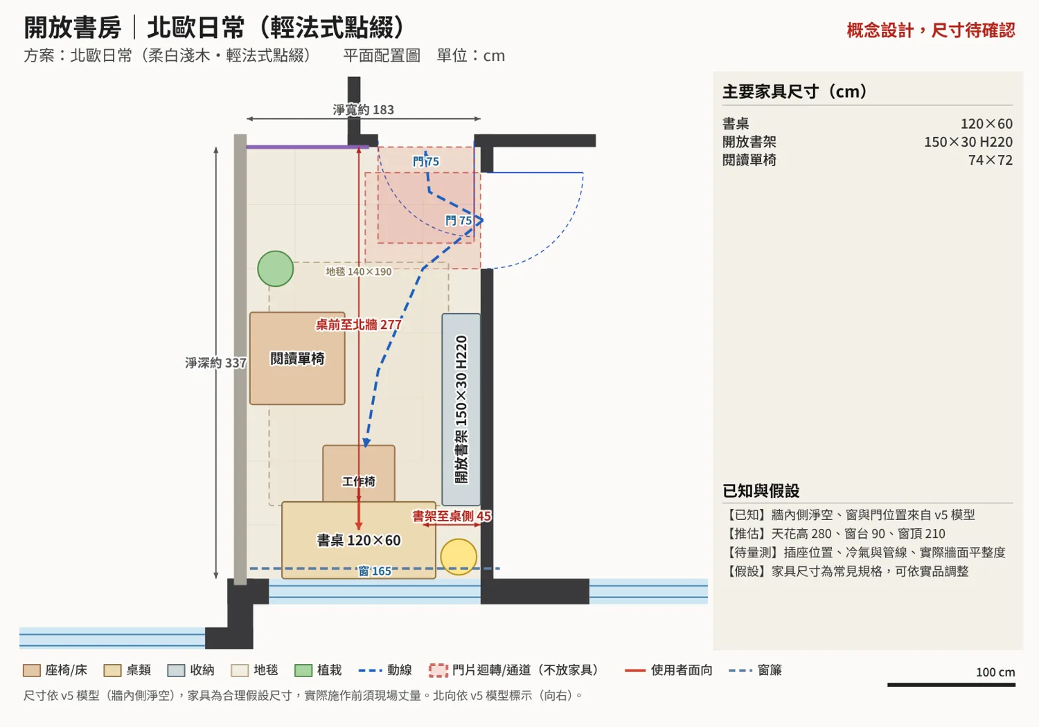 開放書房 平面配置圖