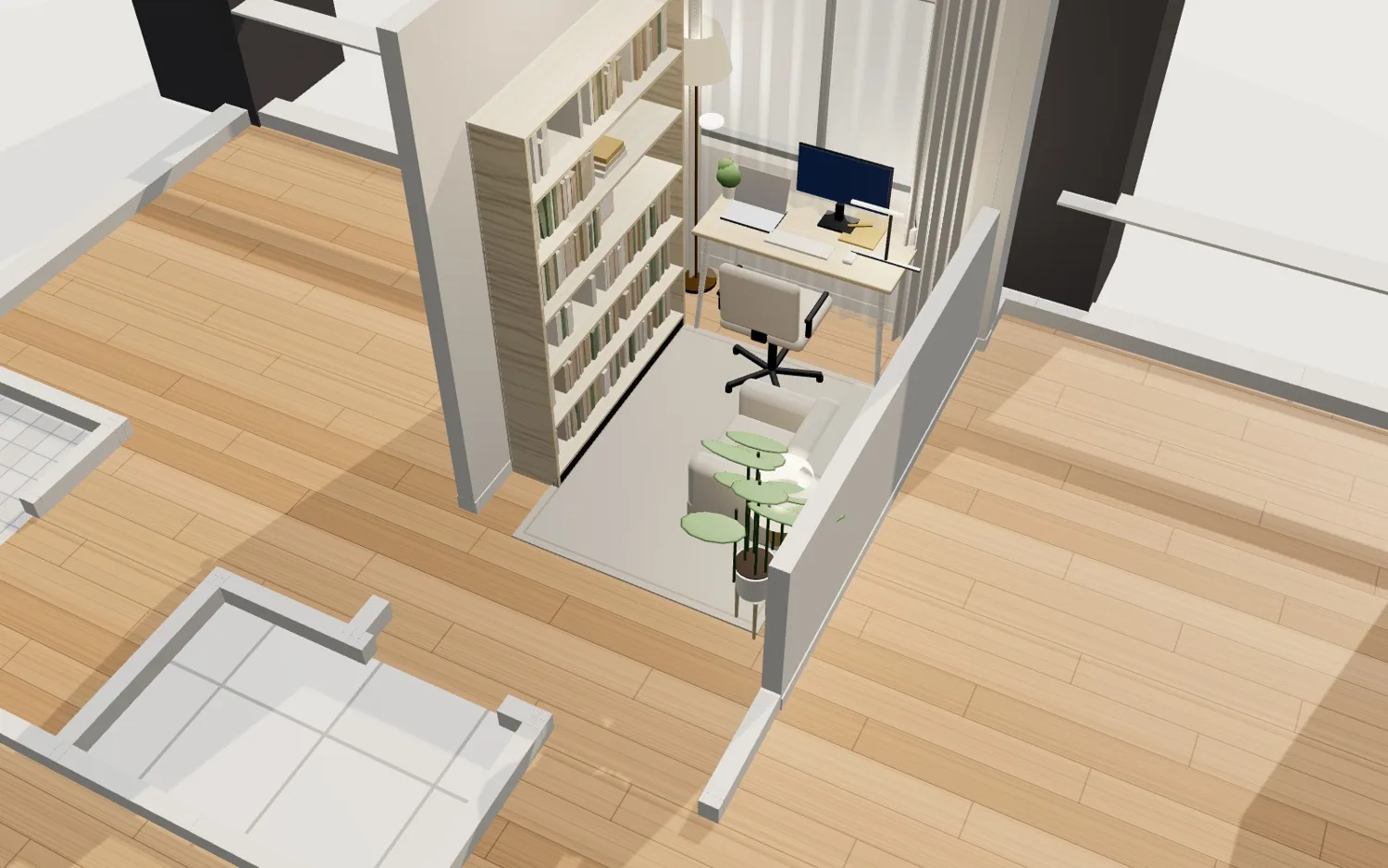 開放書房 3D 鳥瞰